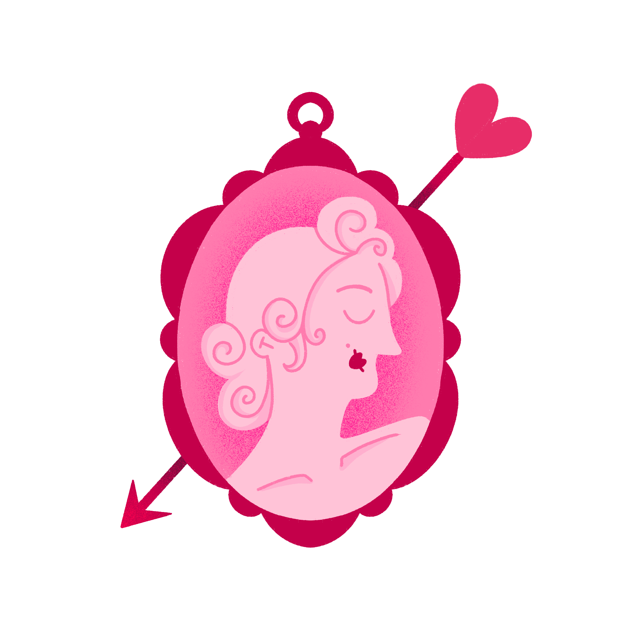 стрела купидона | стикер ко дню святого валентина