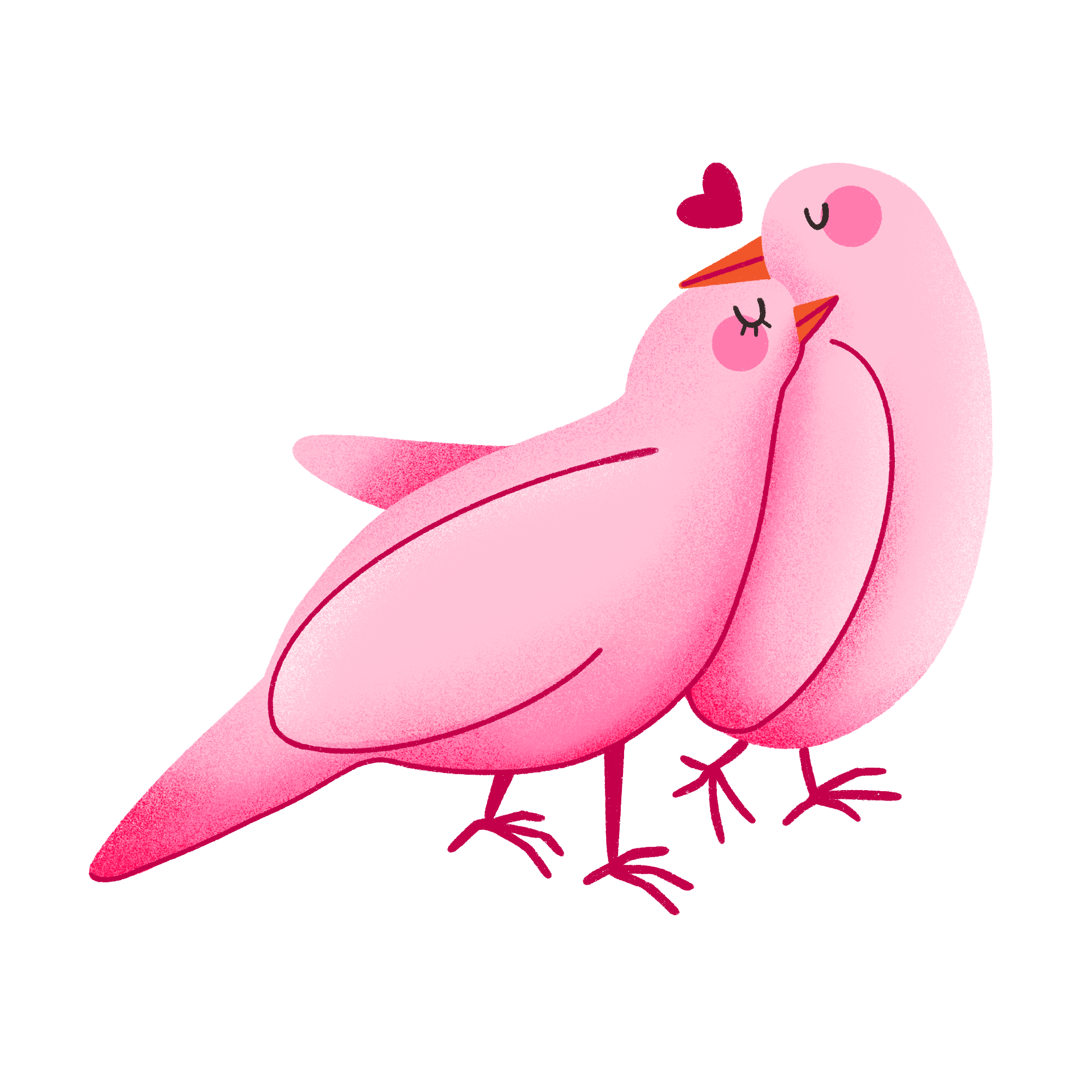 поцелуй | стикер ко дню святого валентина