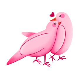 поцелуй | стикер ко дню святого валентина