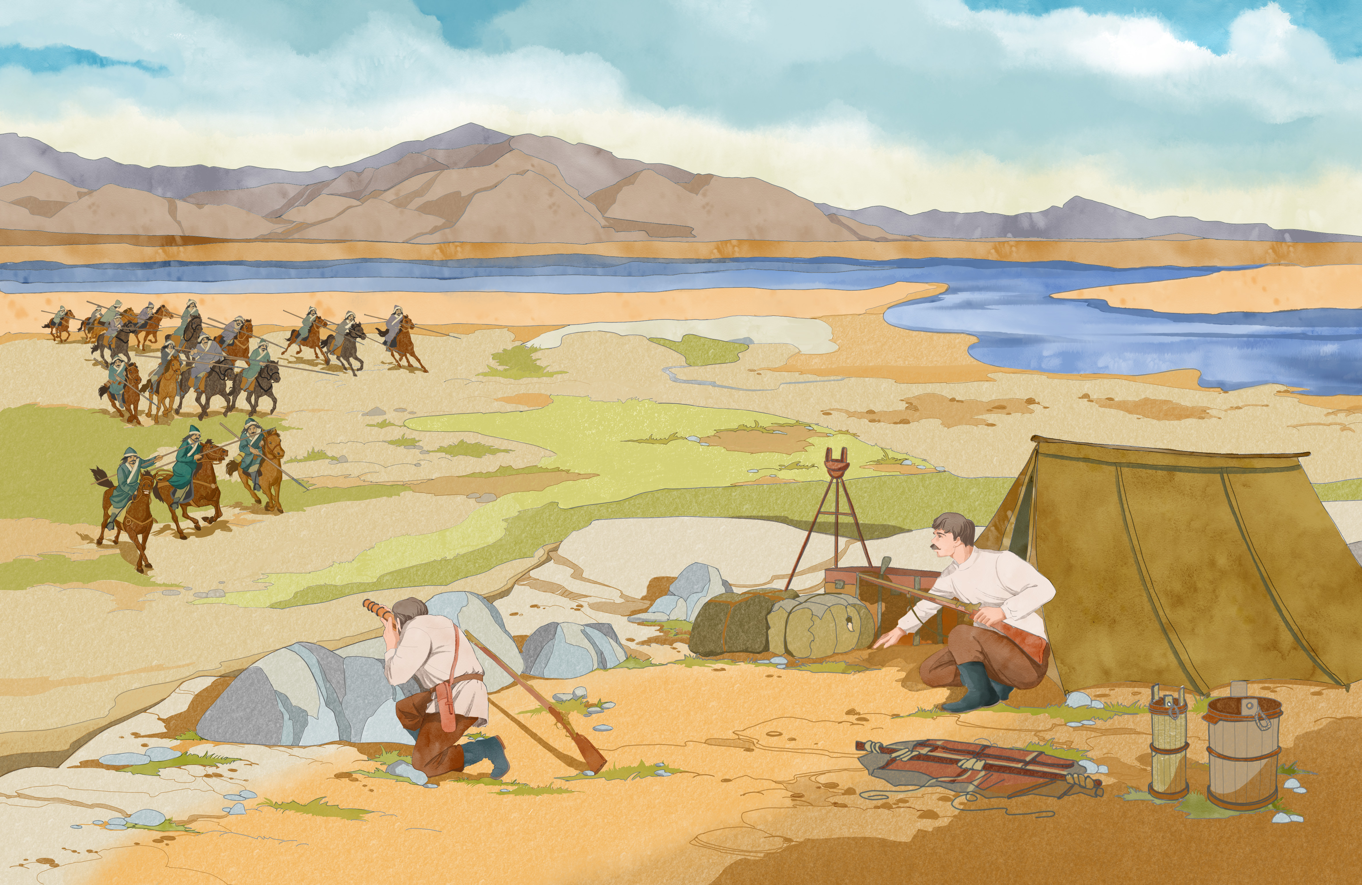 Разворотная иллюстрация