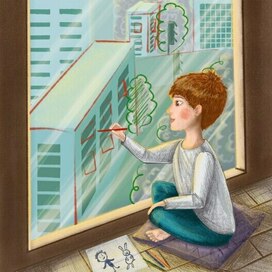 "Художник в работе"