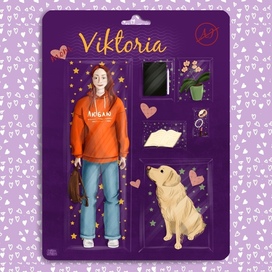 Персонаж Viktoria с аксессуарами