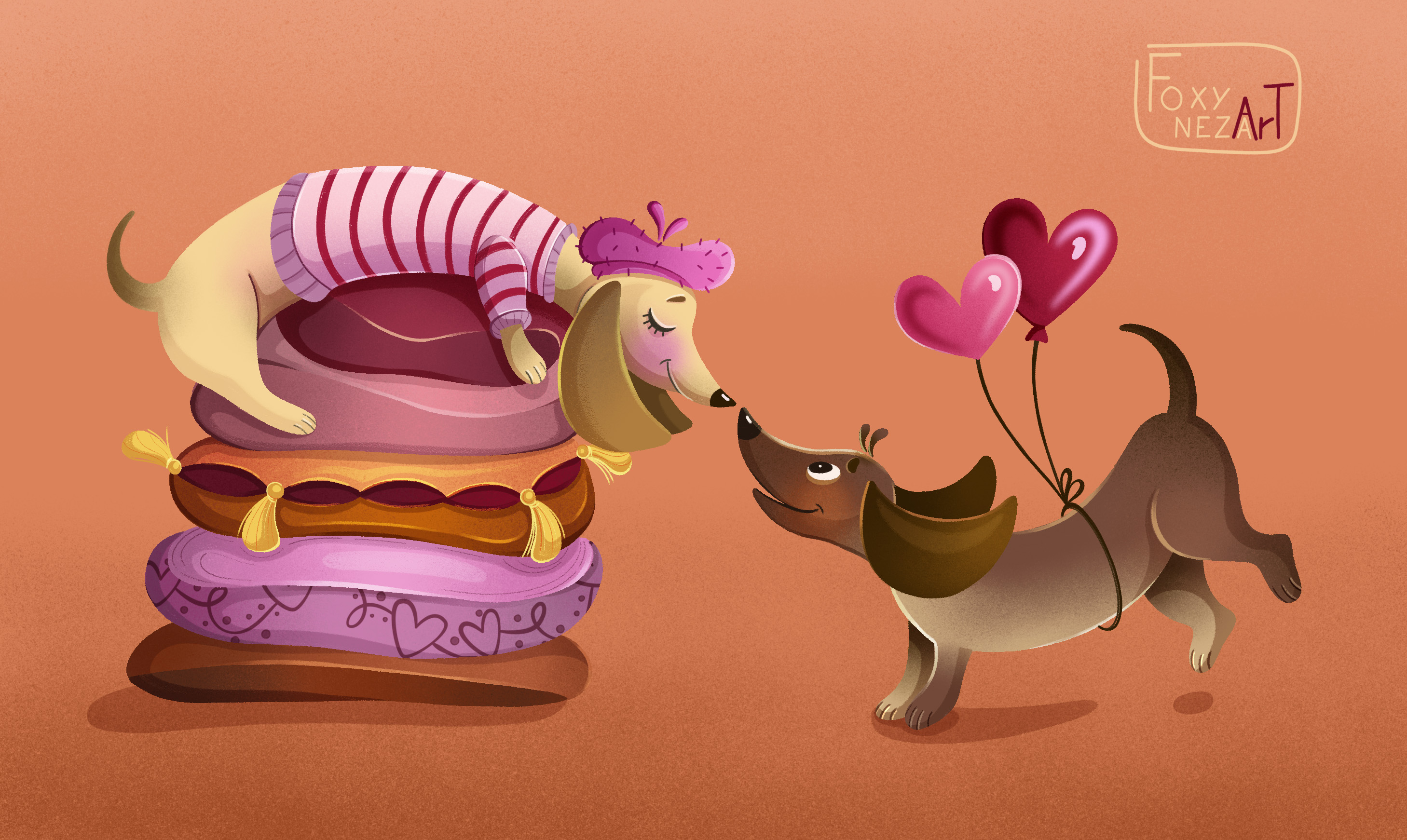 Влюбленные таксы