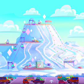 Концепт-арт для мультсериала "Мартышкины" / "Гора желаний"