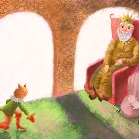 Иллюстрация к сказке «Кот в сапогах»