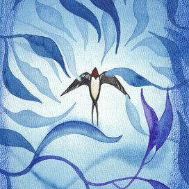 Акварельная иллюстрация для метафорической колоды карт