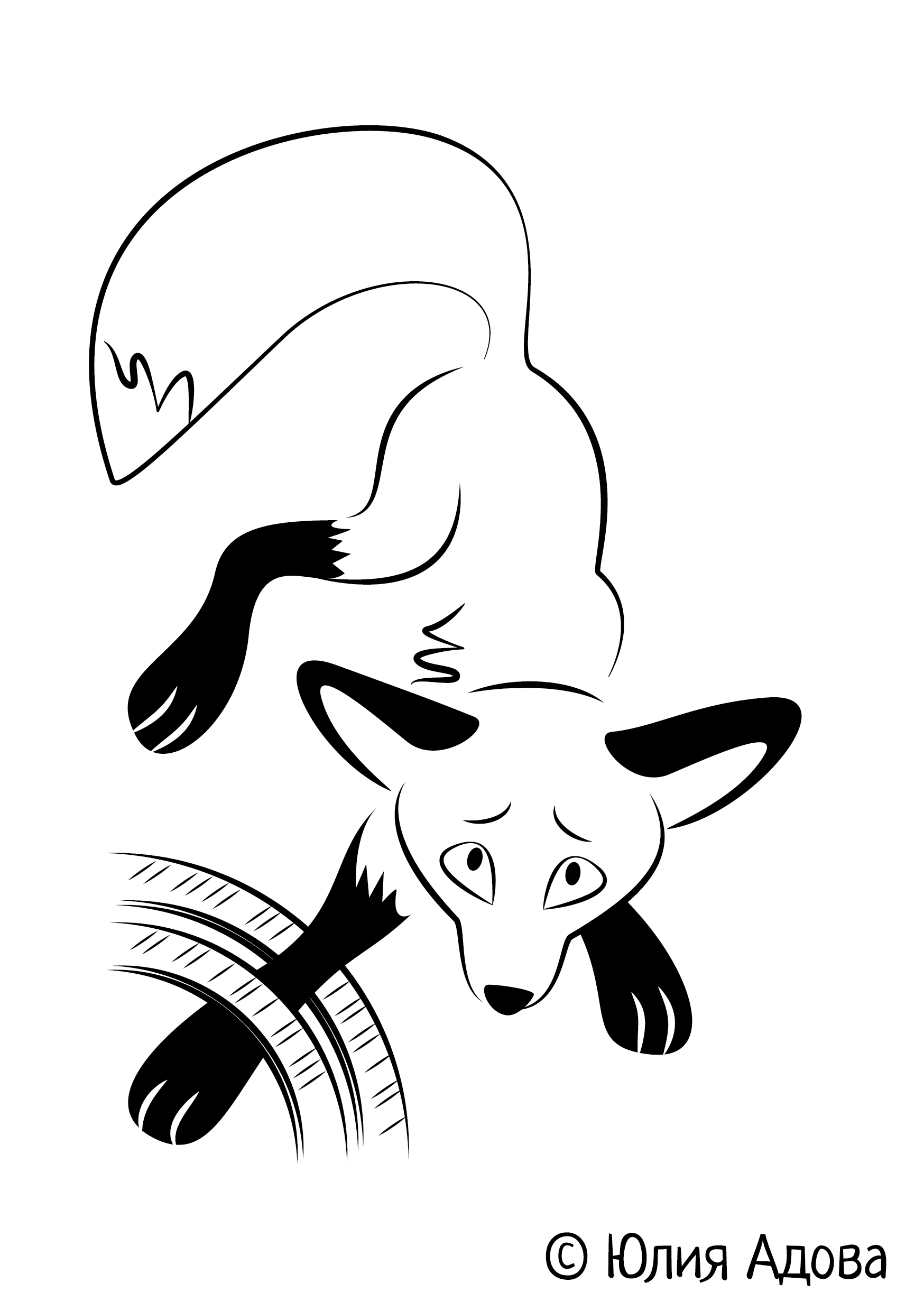 Лисёнок Фук попал в капкан