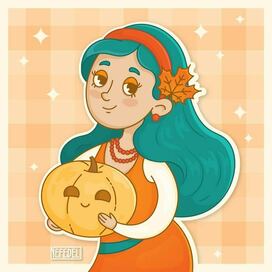 Осенняя девушка