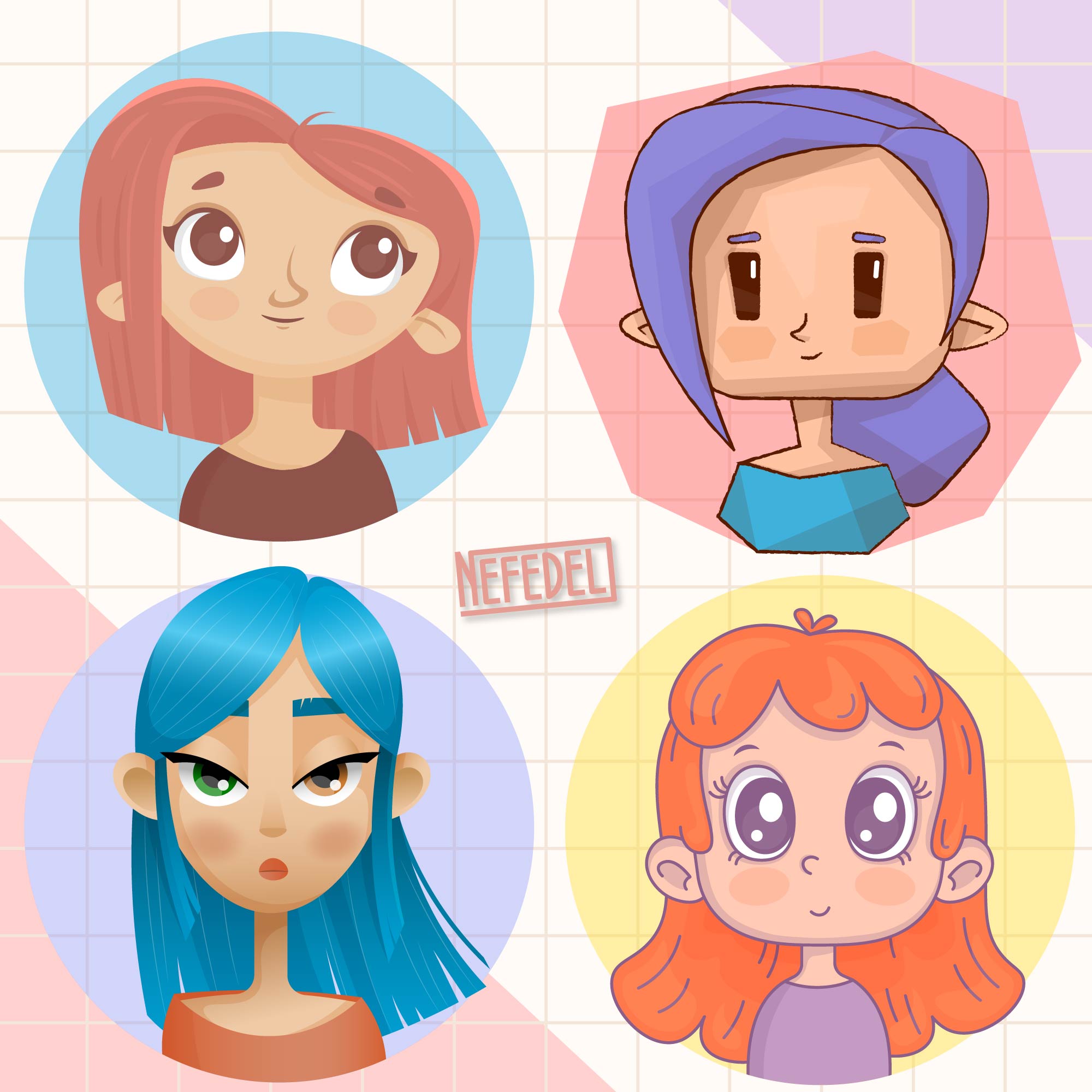 Стилизованные портреты