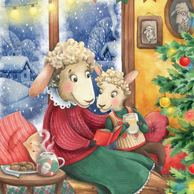 Овечки у ёлки