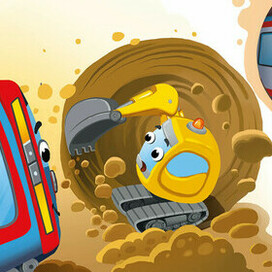 книжка о маленьком экскаваторе