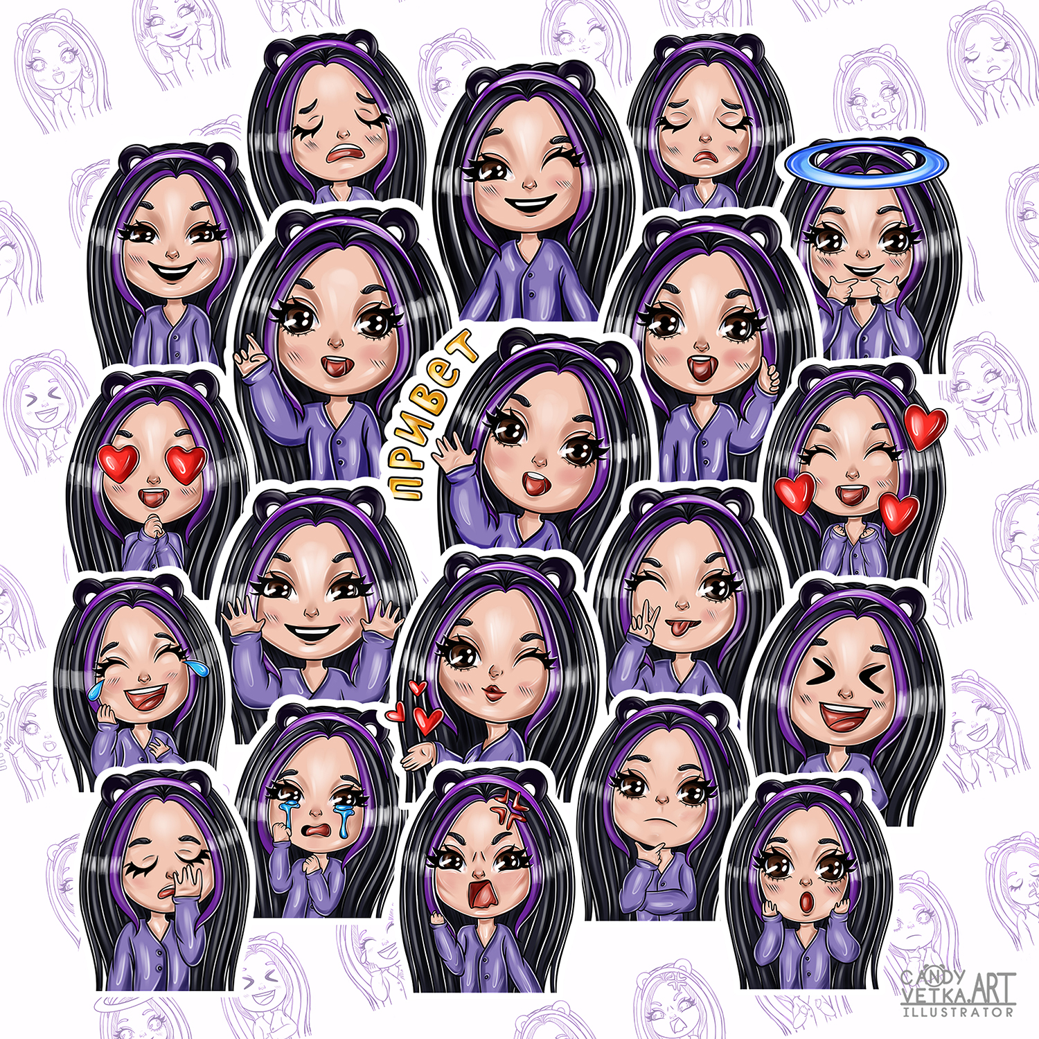 мультяшные стикеры