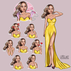 Комплект портрет + стикеры + аватарка