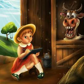 Художник за работай (ил. для детей)