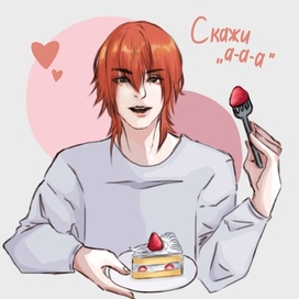 Аниме персонаж, быстрая зарисовка 