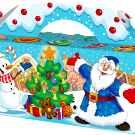 коробка новогодняя маленькая