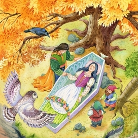 К сказке Братьев Гримм "Спящая красавица", для изд. Эксмо