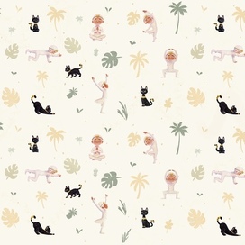 Форзац для книги Муми-Йога