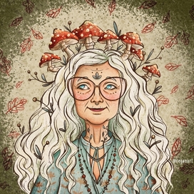 Грибная бабушка