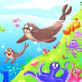 Оформление для бассейна грудничкового плавания