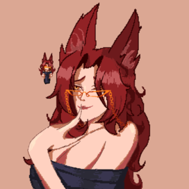 Пиксельная кицунэ