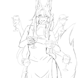 Скетч кицунэ в индуизме