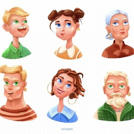 Персонажи разных возрастов