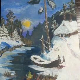 Лесок в ночи