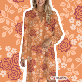 Теплые розы. Принт для ткани