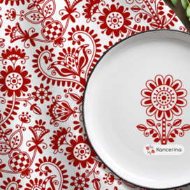 Принт по мотивам русской вышивки