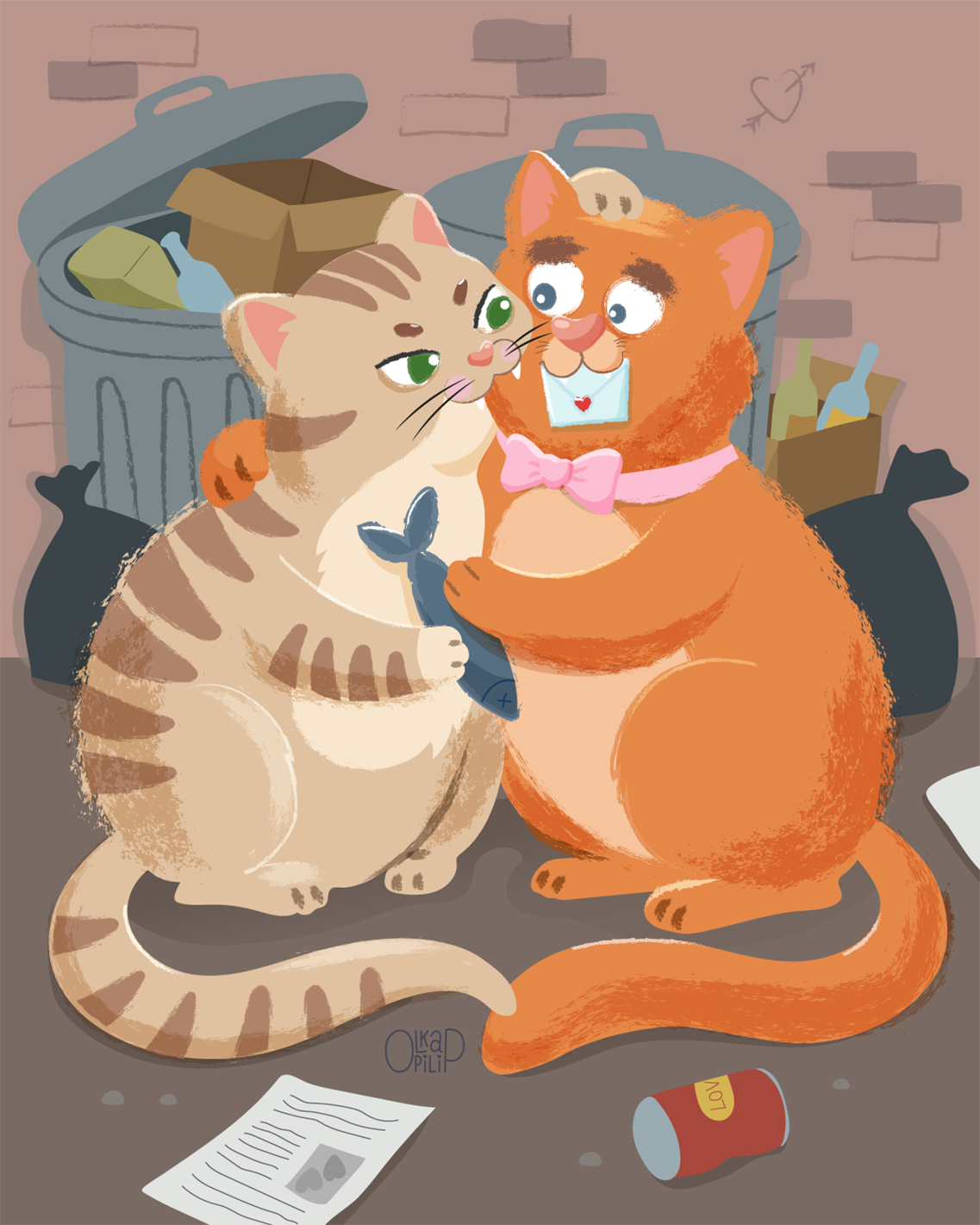 Влюбленные коты или любовный кусь!