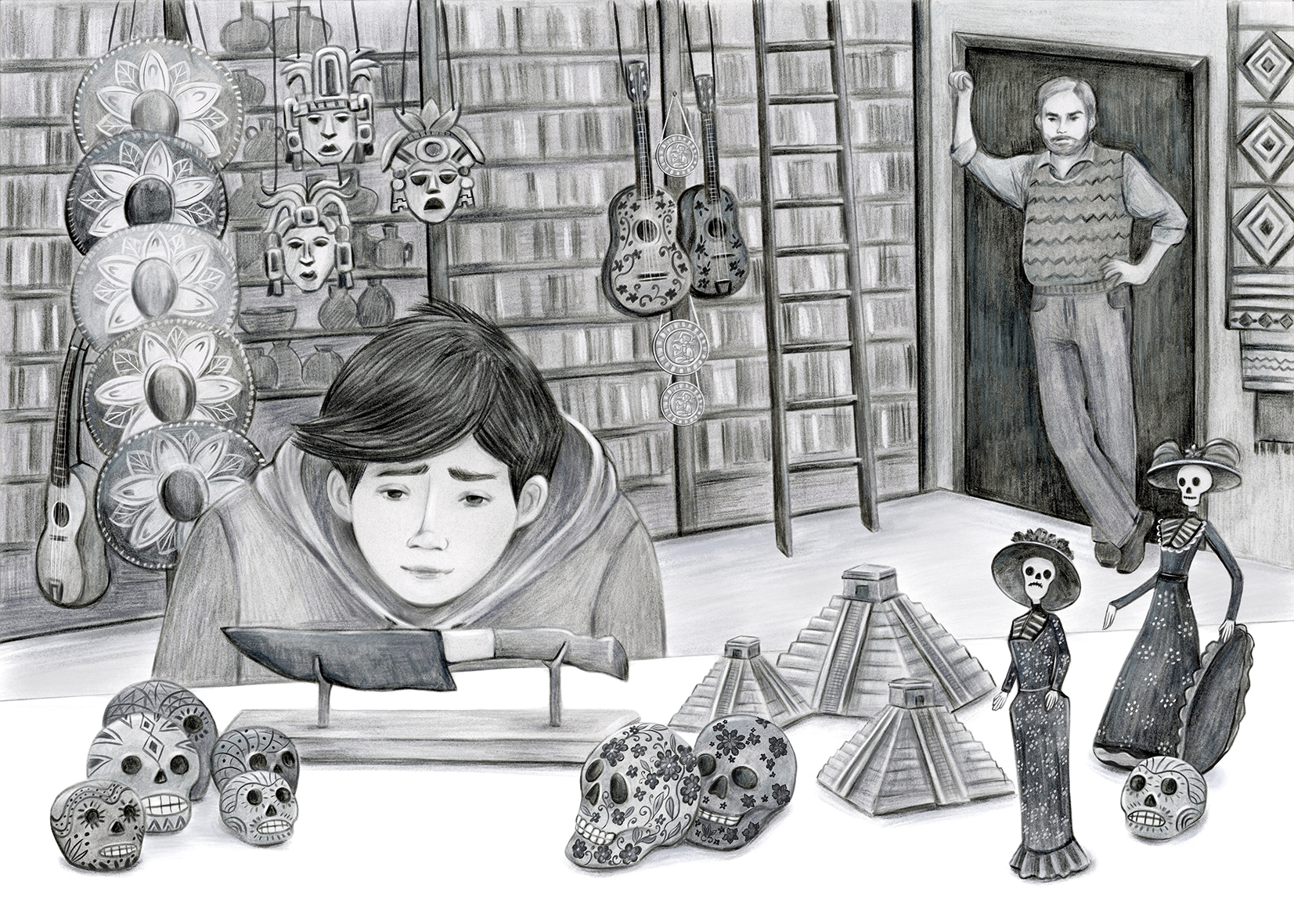 Иллюстрация к повести "Наследник Кукулькана"