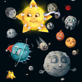 Персонажи из игры "Правда или ложь. Космос" от изд. Геодом