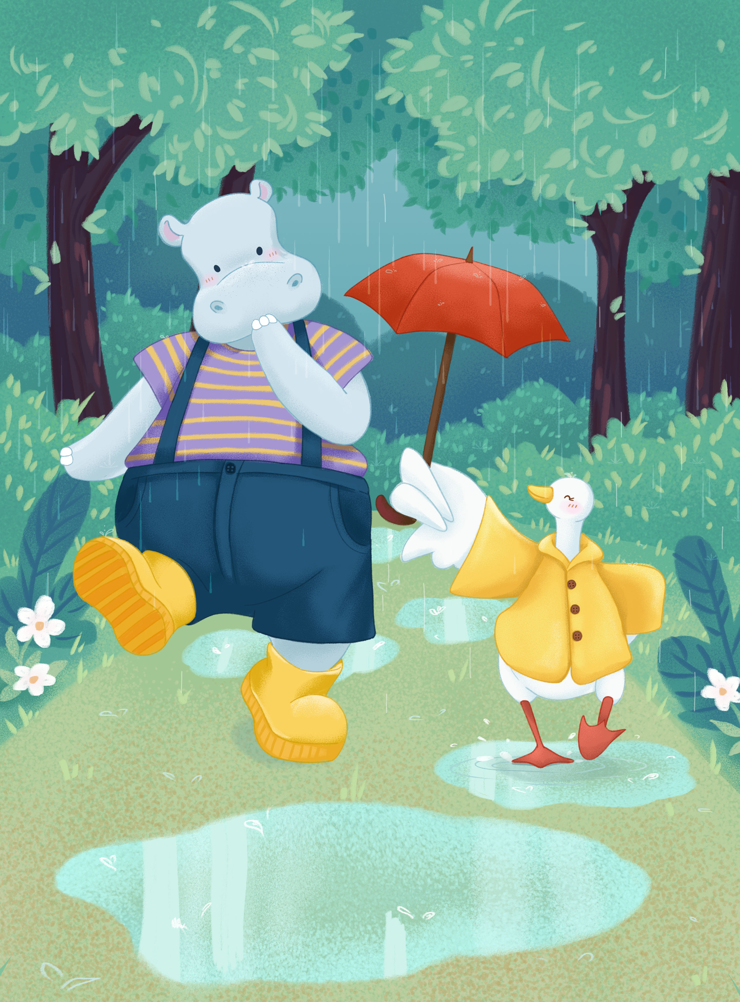 Прогулка под дождём