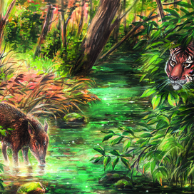 Хозяин дальневосточной тайги на охоте