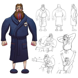 Концепт персонажа для анимационного видеоролика