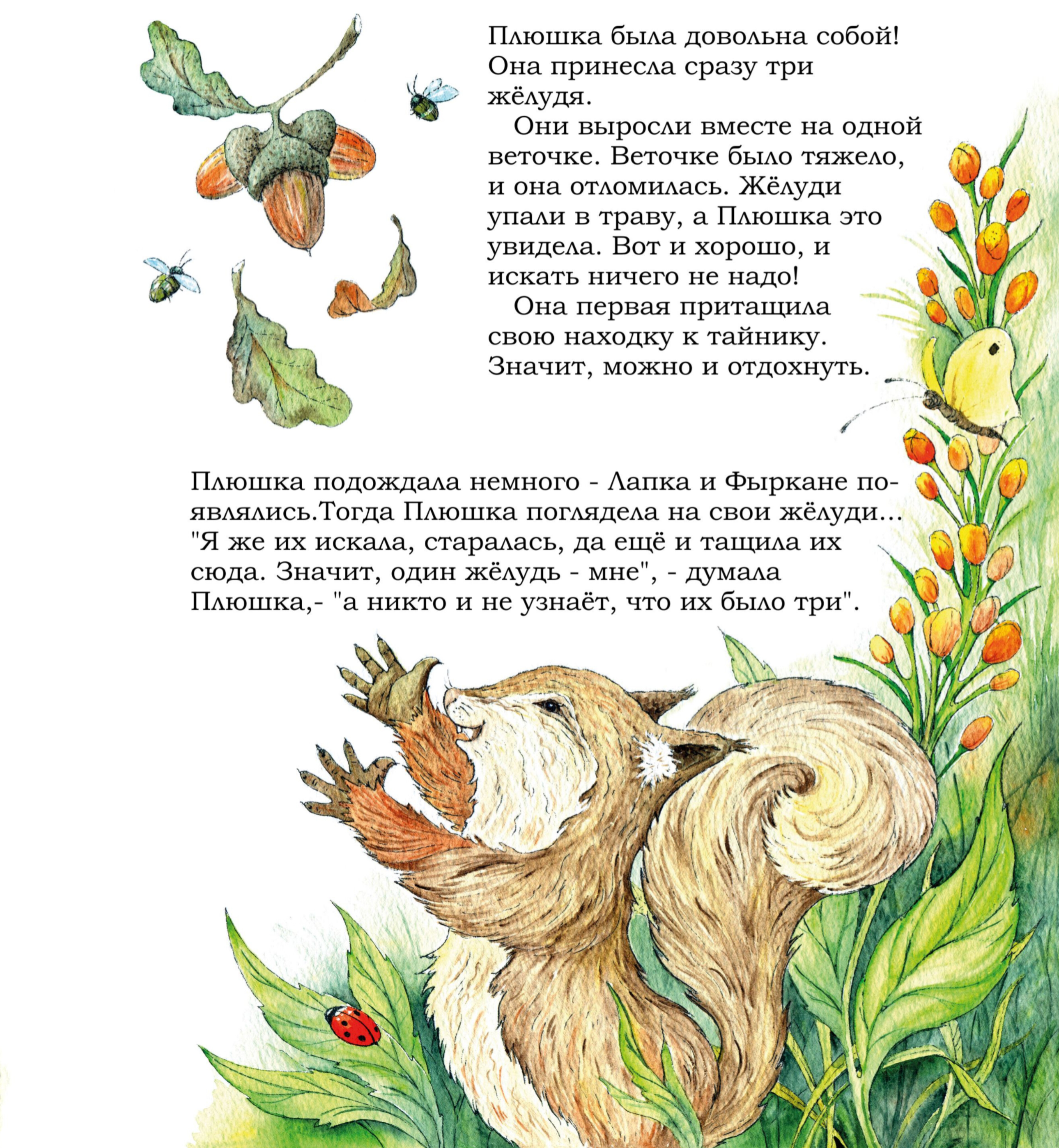 Плюшка и жёлуди...