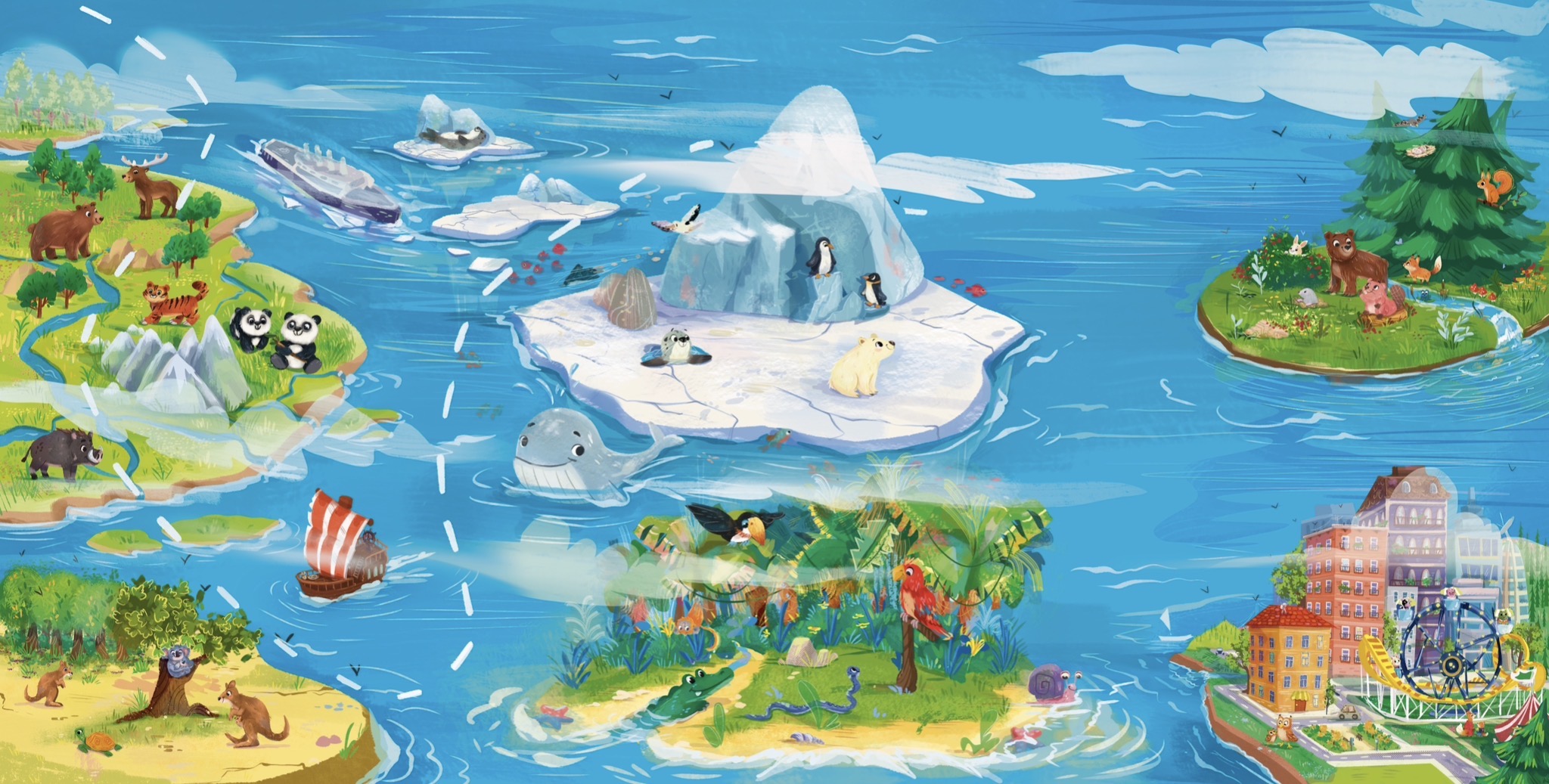 Разворот книжки для издательства "Счастье внутри"