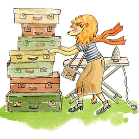 Львица Маруся. Иллюстрация к моей сказке "Самый добрый лев в мире".