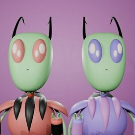 Invader Zim. Tallest. Blender 3D