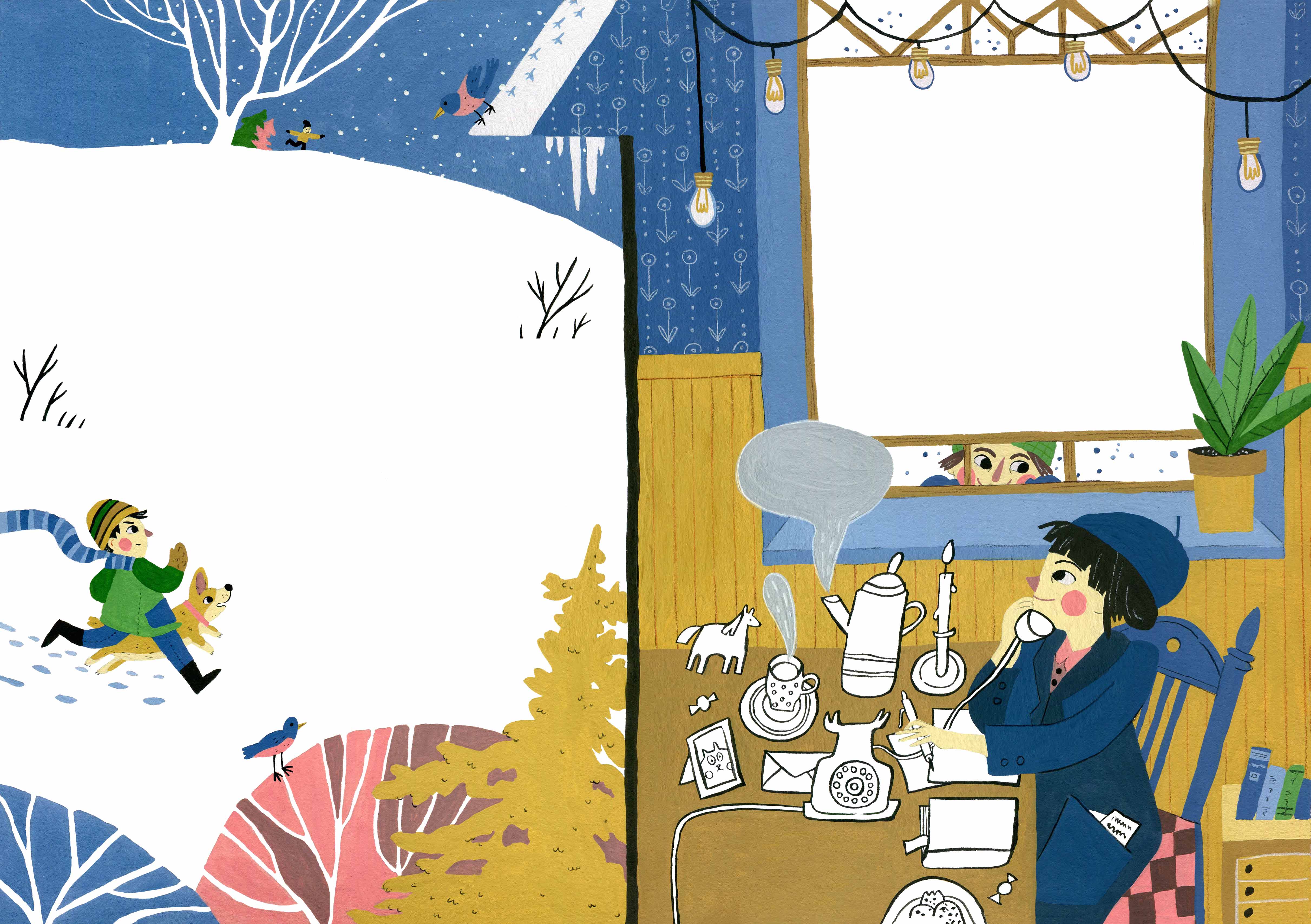 Разворот для журнала "Вверх тормашками"