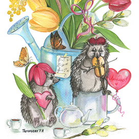 Ёжик со скрипочкой