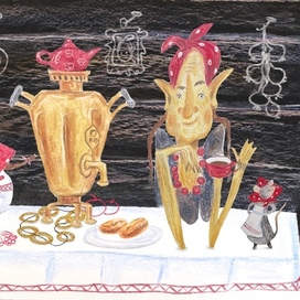 Разворот к детской книге сказке Гуси-Лебеди