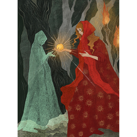 Иллюстрация для книги «Возвращение на путь героини» для издательства «Бомбора». 