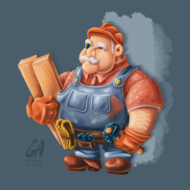 Иллюстрация "Рабочий"