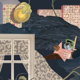 Коллаж из серии «Животные Сахалина „Калан“»