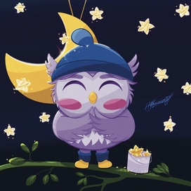 Сова для детских пазлов