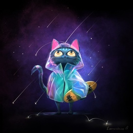 мечтательный кот