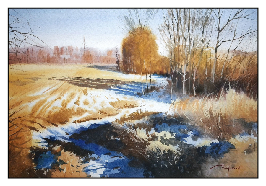 ,,Последний снег уходящей зимы,,