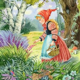 К сказке Шарля Перро "Красная шапочка" , для изд. ЭКСМО 